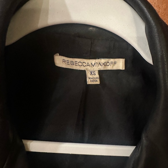 Rebecca Minkoff Lamskin Leather Jacket - Picture 6 of 10